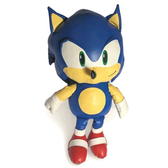 Sonic The Hedgehog Premium Pleather Plush By Kidrobot 16" NECA SEGA Blue Toy - Picture 5 of 11